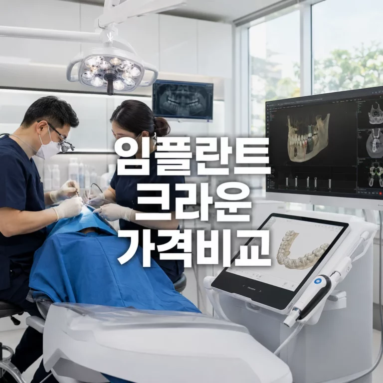 임플란트 수술 과정 및 크라운 종류 가격 비교 총정리 2026