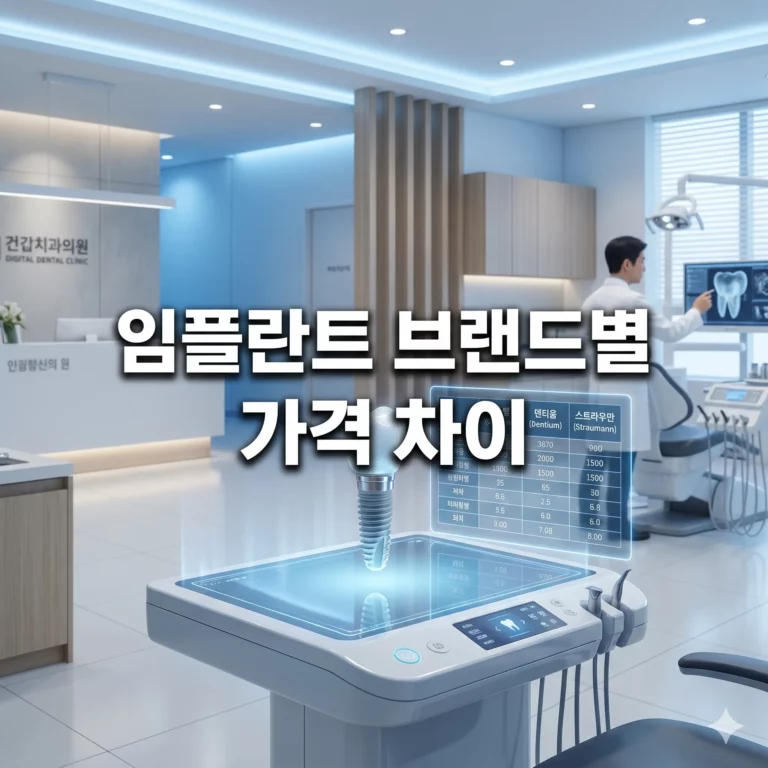 오스템 vs 덴티움 vs 스트라우만 임플란트 브랜드별 가격 차이와 나에게 맞는 재료 선택법(2026년 최신)