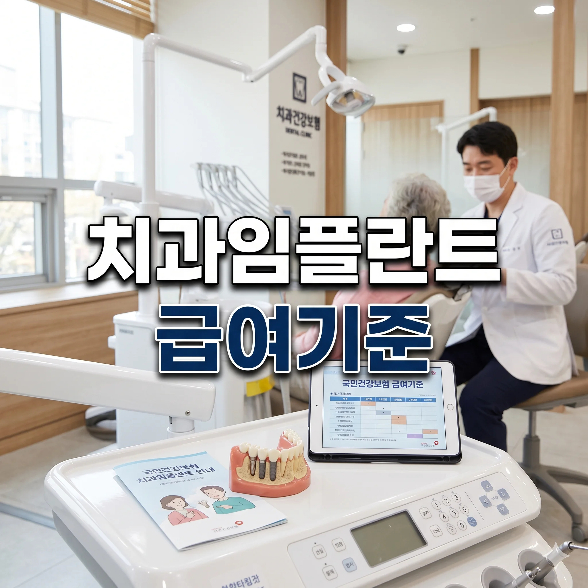 치과임플란트 급여기준 및 건강보험 적용 조건 완벽 정리