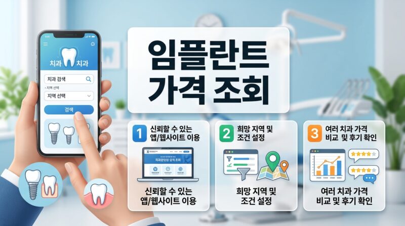 우리 동네 임플란트 가격 조회 심평원 비급여 진료비 3분 비교법