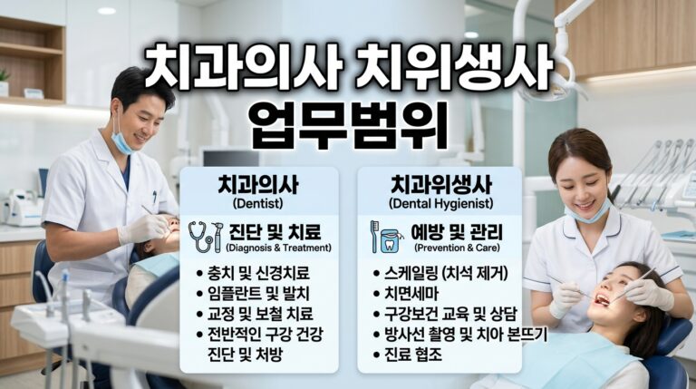 치과의사 치위생사 업무범위 구분과 불법 대리진료 대처법
