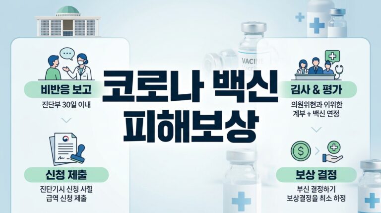 코로나 백신 부작용 대처법과 국가 피해보상 신청 기준 및 서류 총정리