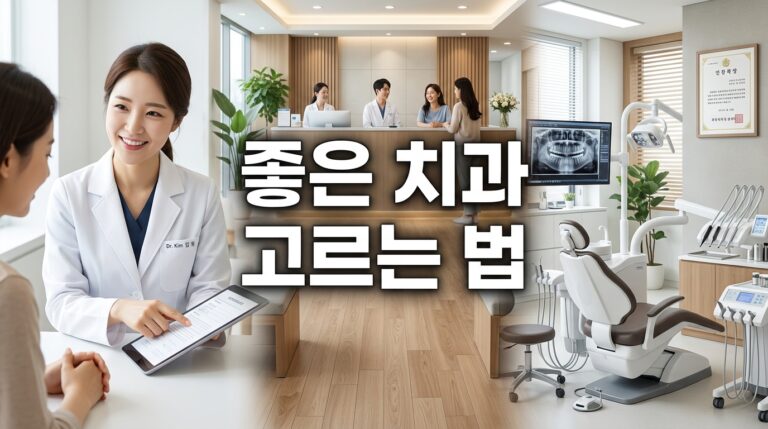 좋은 치과 고르는 법 현직 치과의사들이 밝힌 안심 기준 7가지
