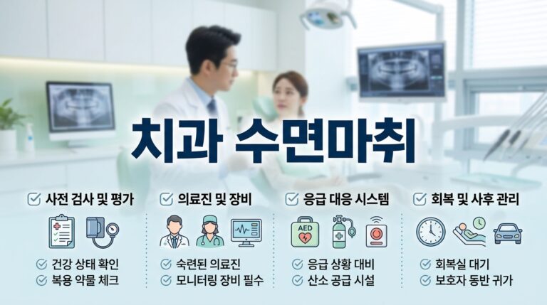 치과 수면마취 안전 체크리스트와 부작용 예방 필수 수칙