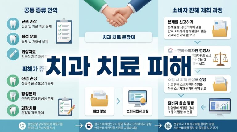 치과 치료 피해 의료분쟁조정과 한국소비자원 환불 해결 절차