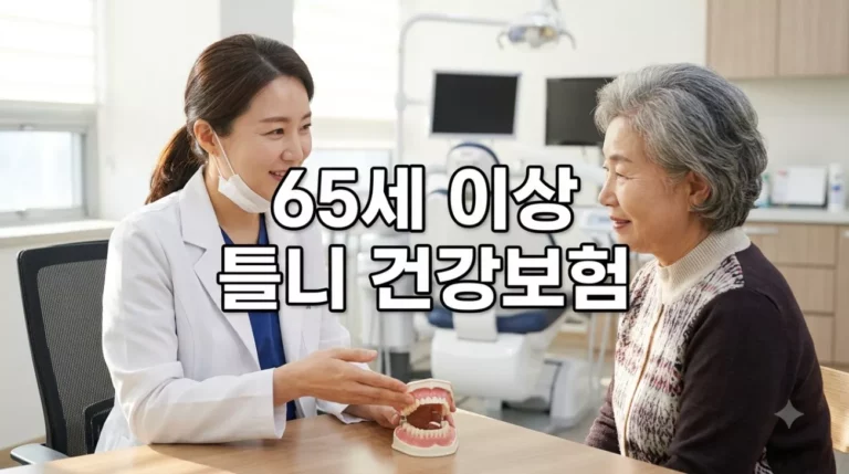 65세 이상 완전틀니·부분틀니 건강보험 급여 기준 및 본인부담금 정리
