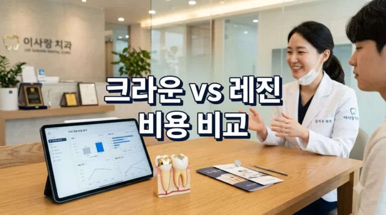 씌우는 크라운 vs 때우는 레진, 치아보험 보장 금액 차이와 치아 1개당 본인부담금 비교