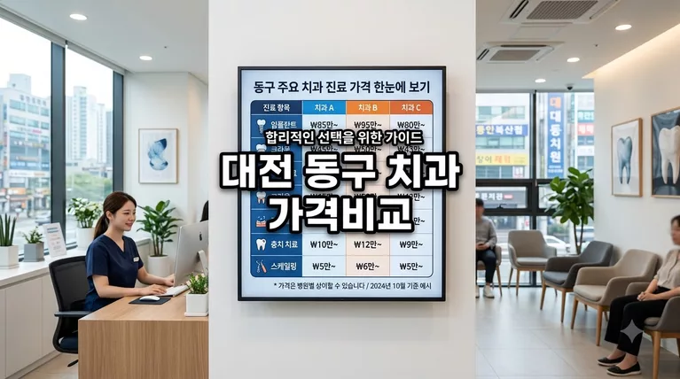 대전광역시 동구 치과 67곳 임플란트 크라운 비급여 가격 총정리