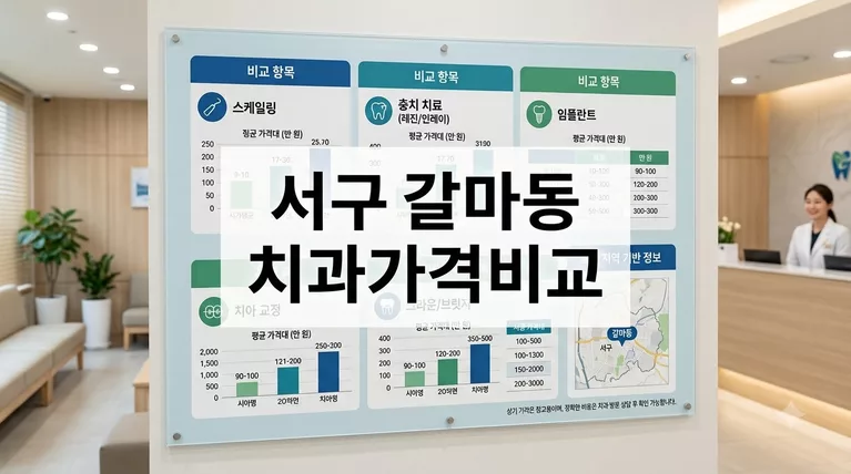 대전광역시 서구 갈마동 임플란트 크라운 가격 비교 정리